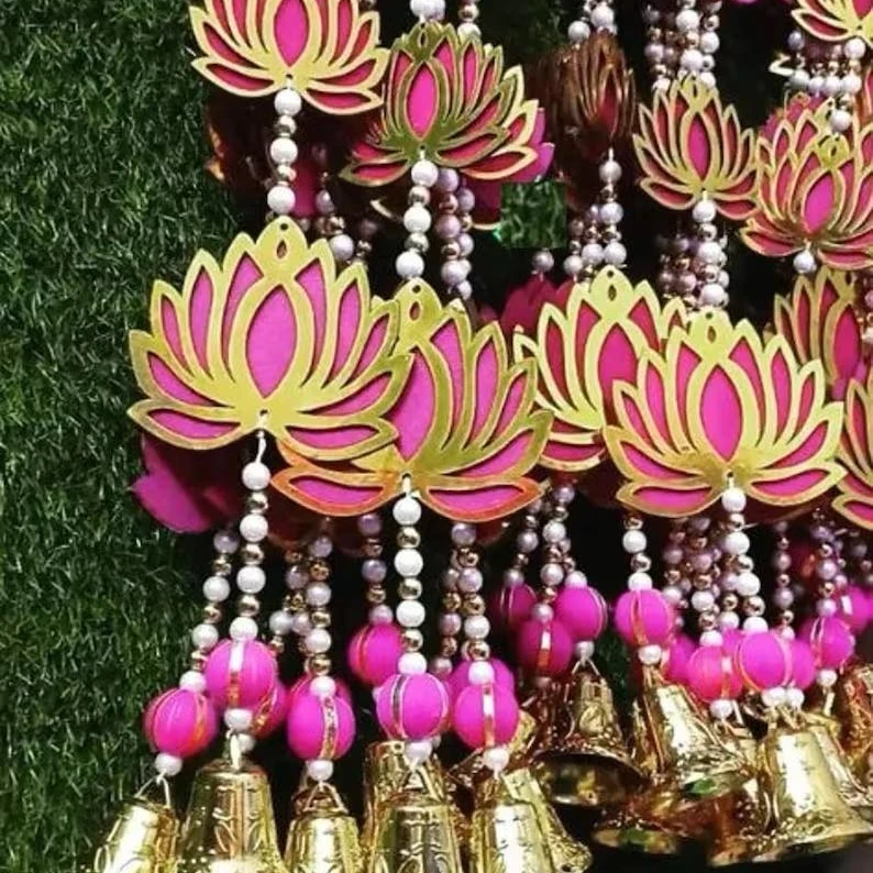 Beautiful Lotus hangings for decoration floral wall hangings for temple diwali wedding and all festivals decorations
