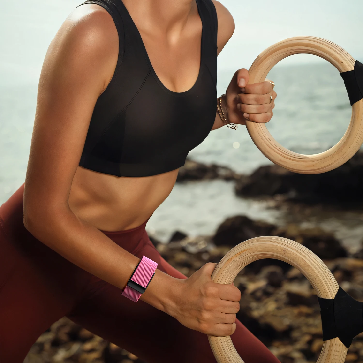 Customized private model multi color sport style fitness tracker whoop watch band 4.0 fabric Breathable Nylon whoop watch band