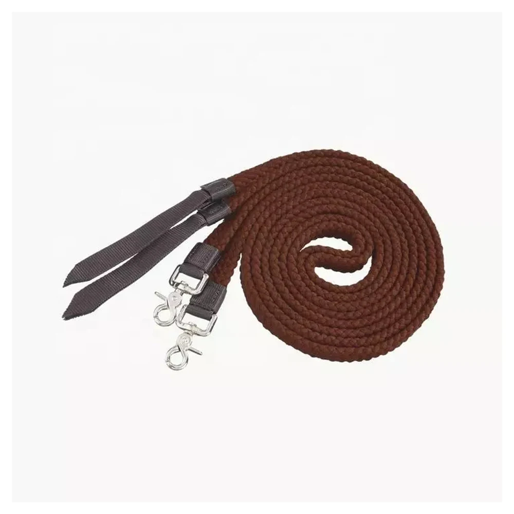 New Horse Riding Equestrian Polyester Horse Reins With Brass Fitting