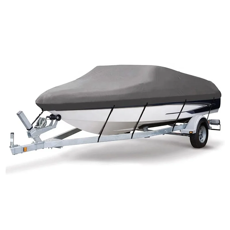 Kayak Canoe Boat Cover Heavy Duty 600D Polyester Oxford Professional Durable Tear Proof All Weather Canvas Boat Cover