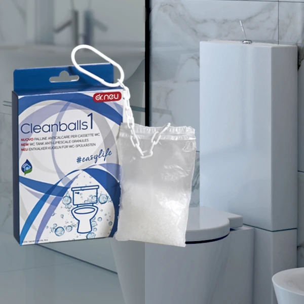 Water softener system Anti-limescale spheres for toilet cistern Enzymatic Cleaner eco-friendly Sachet