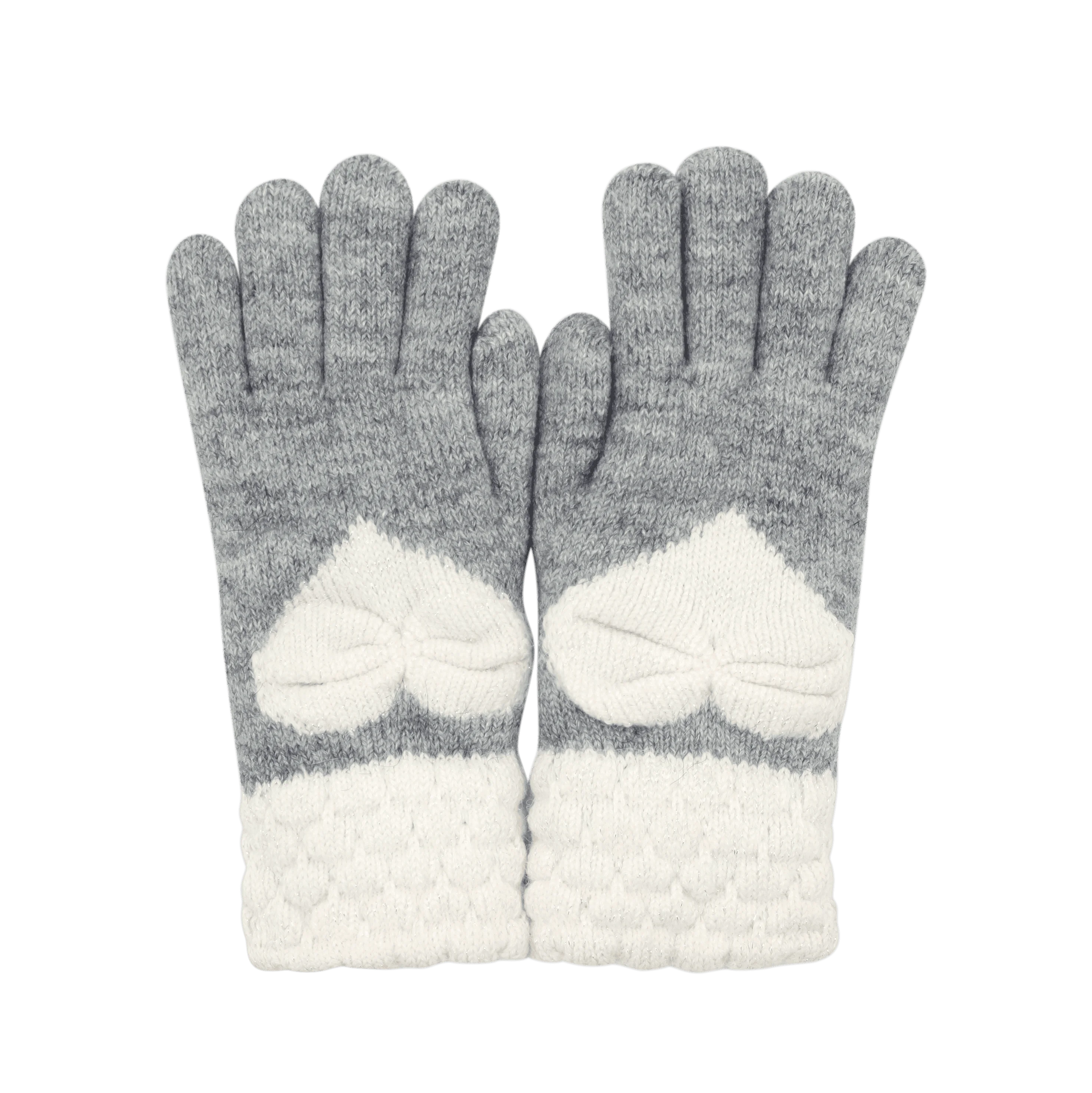 Lady Cable Knitted  Winter Warm High Guality Double Layer Gloves