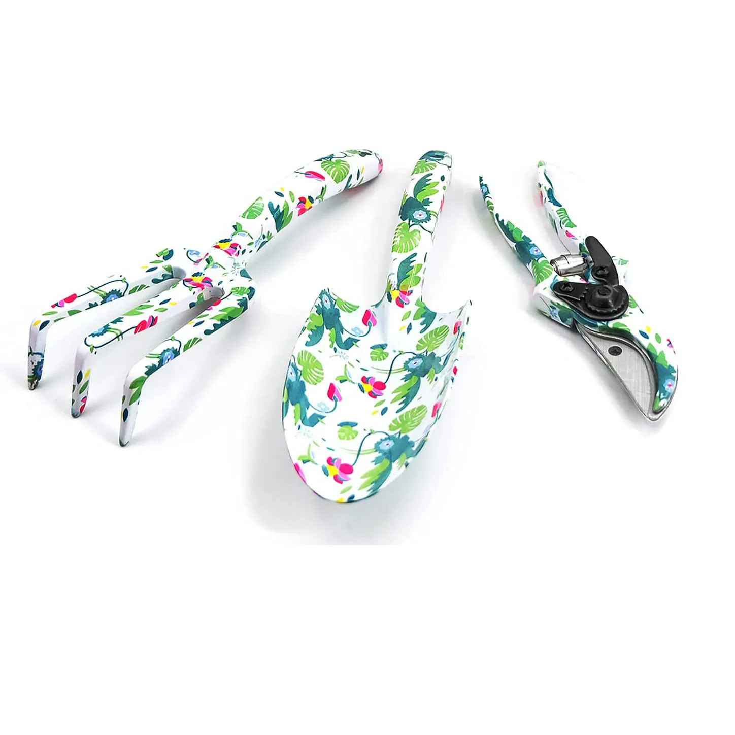 Creative Women Garden Sets Iron Flower Pattern Aluminum Alloy Garden Hand  Tools Kit  Gift