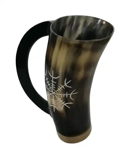 Horn Beer Mug Drinking Viking Wine Tankard Game Vintage For Medieval Natural Tankard Christmas weeding