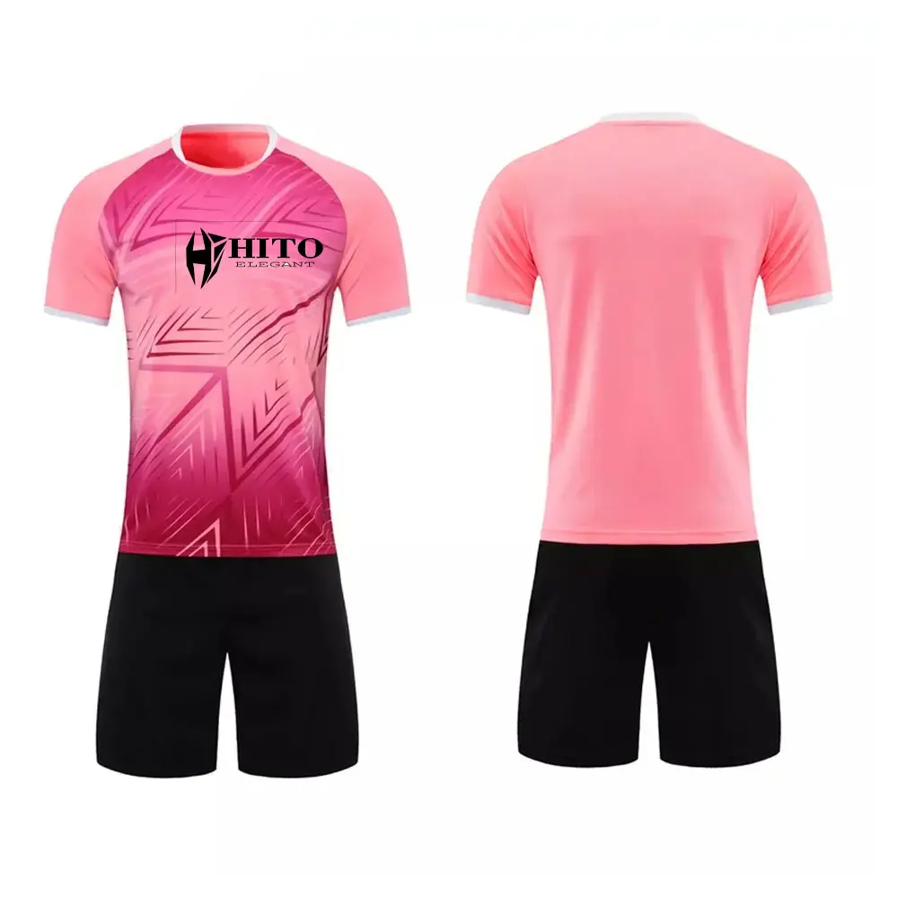 2023 Customized Logo Soccer Wear Quick Dry Recycled Polyester Shirts Sport Team Football Jersey for World Cup