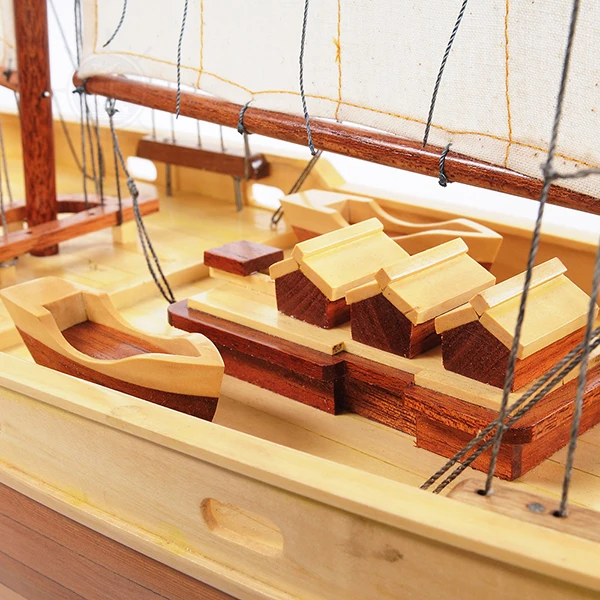 Bluenose II L90 Fully Assembled Sailboat Model with Display Stand for wooden furniture handicraft products home decor from OMH