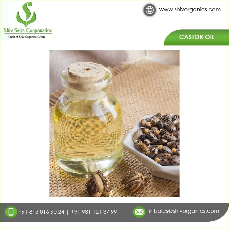 Widely Used Exclusive Range High Quality 100% Organic ISO Certified Cold Pressed Castor Seed Oil at Competitive Price