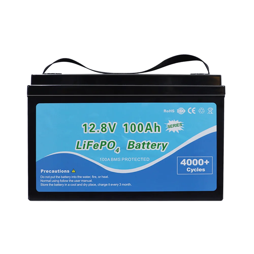 Литиевая батарея 2560WH 12 8 V 200AH готова к отправке перезаряжаемая глубокая cycel 12V 100AH 120AH для домашней системы хранения