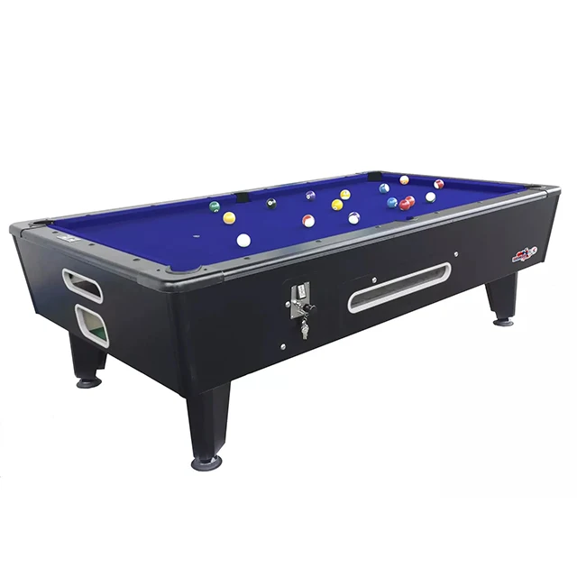 Italian Top Pool Coin Operated Snooker & Billiard Table High Quality Evergreen single piece Slate Black Color 8 FT