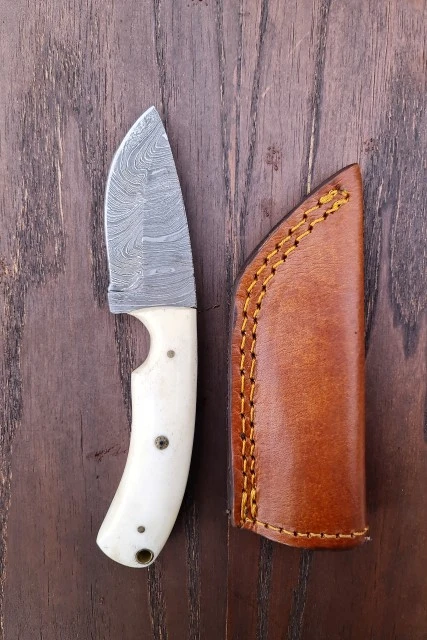 Full tang Janpan Knives D2 Steel Tactical Camping Knife Hunting Survival Knives Edc Outdoor Fish Tool Wood Handle Leather Sheath