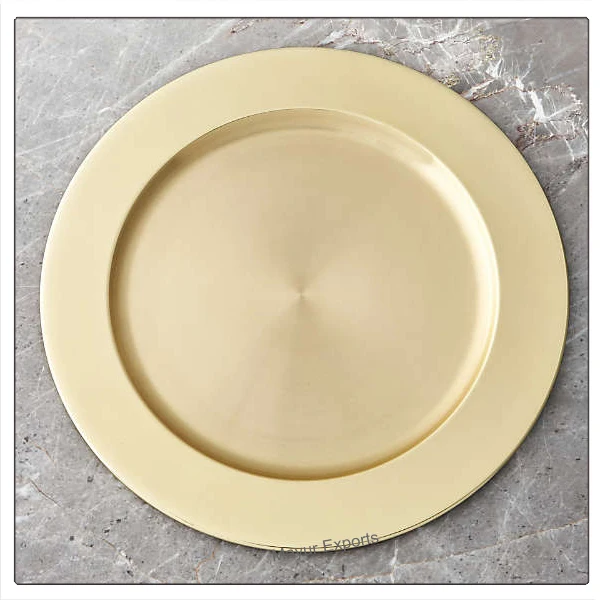 Stainless Steel Gold Charger Plate Wedding Charger Plate