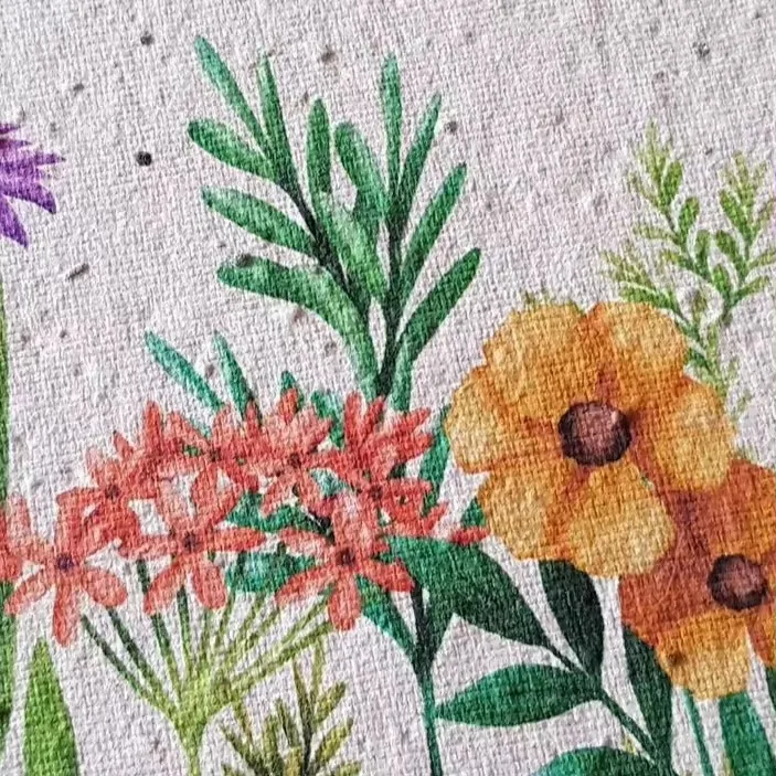 Hot On Sale Nature Friendly Wild Flower Germination Paper Craft Greeting Cards for Birthday and Invitation Use