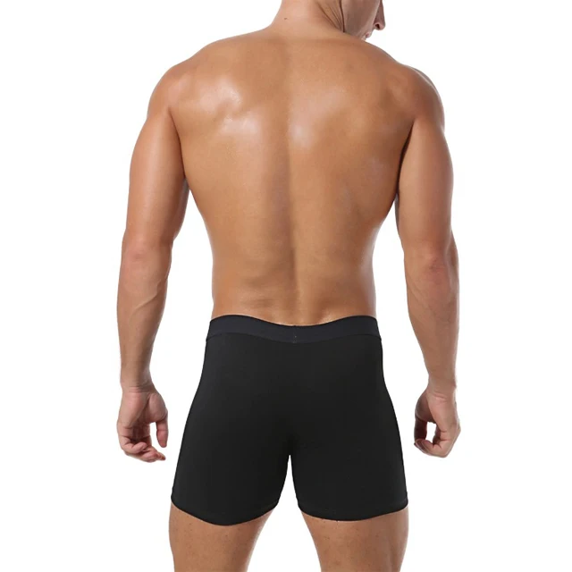 Индивидуальное изготовление Прямая поставка мужские трусы из ледяного шелка мягкое нижнее белье большого размера боксеры Бесшовные Мужские