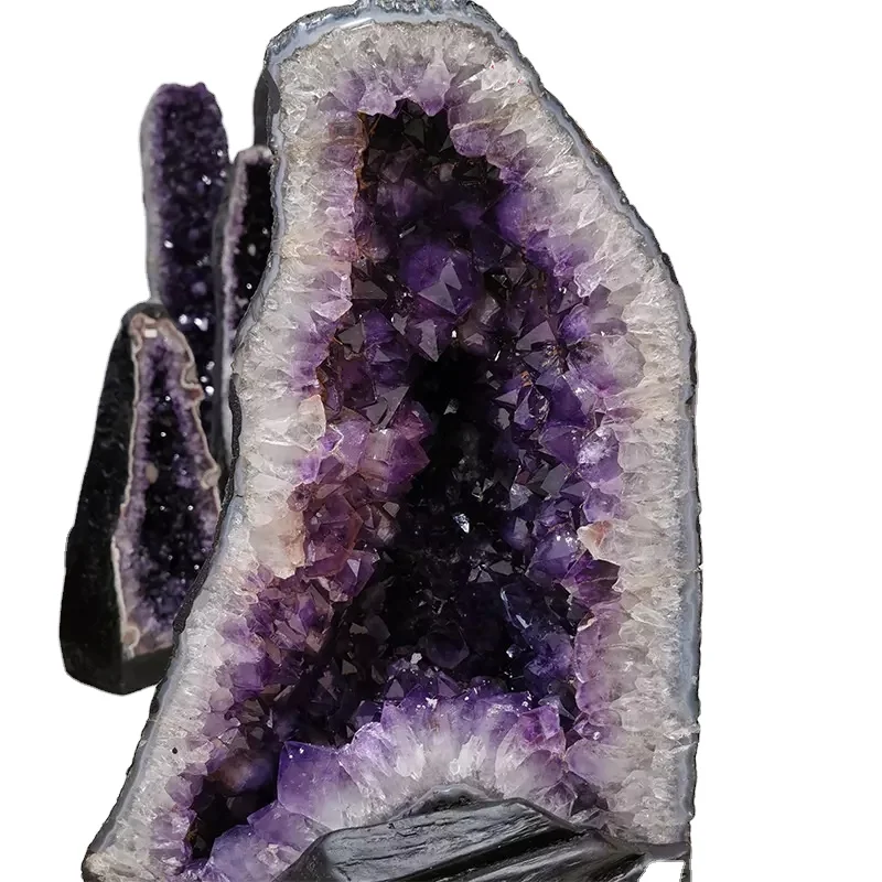 Reiki Crystal Crafts C Uruguay Amethyst cluster geode for FengShui and home decoration Healing Therapy