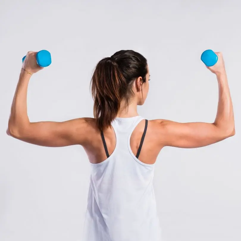 Красочные виниловые неопреновые резиновые шестигранные гантели с покрытием