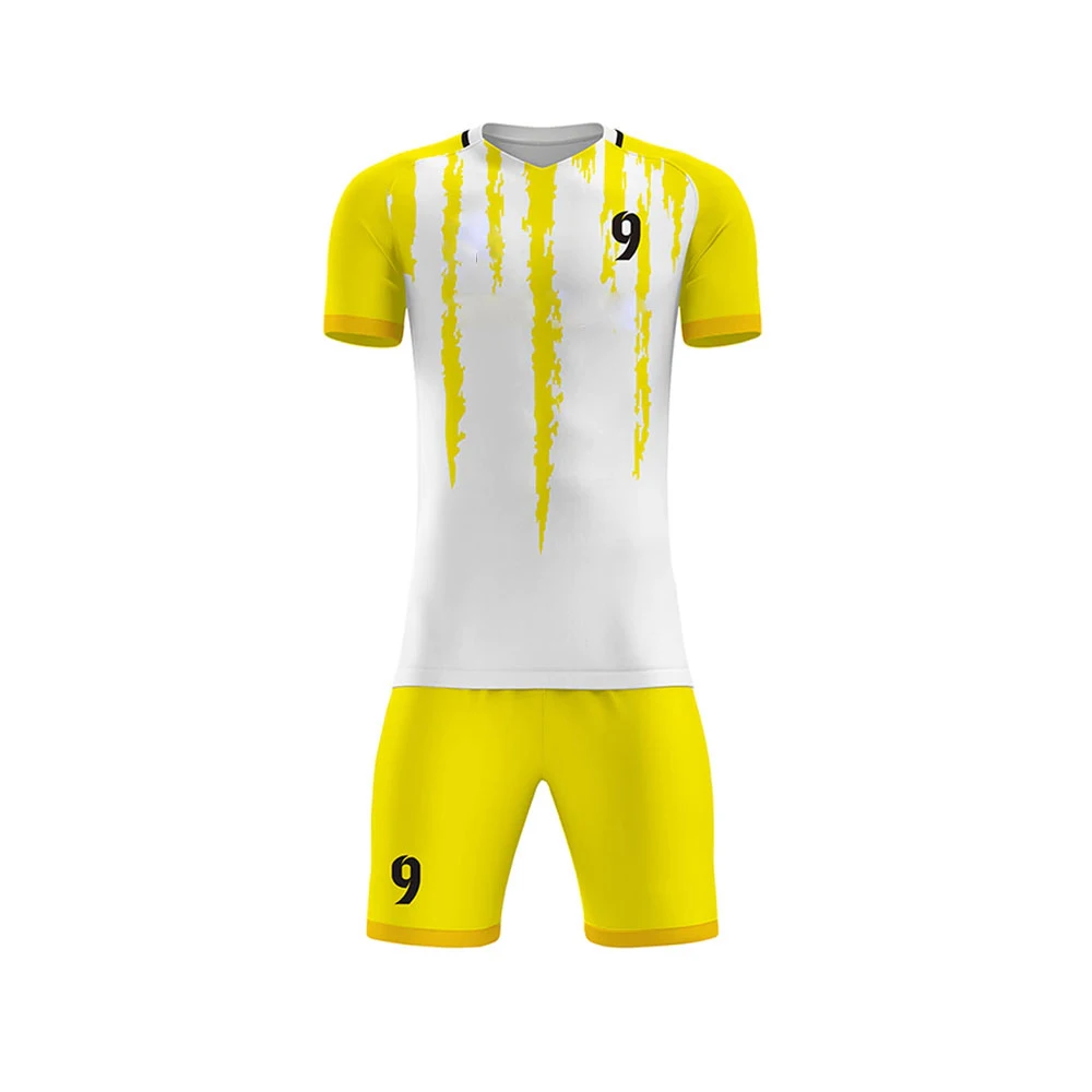 High Quality Cheap Soccer Jersey 100% Polyester Club Soccer Uniform Football soccer jersey Kit