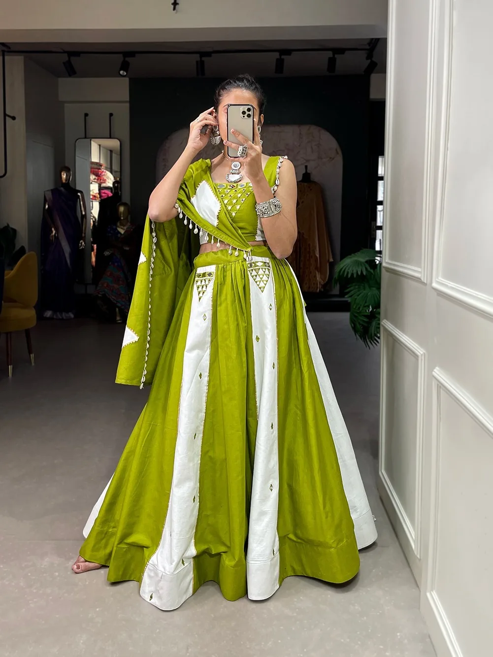 Designer cotton navratri lehanga choli for women wedding online shopping surat india pakistani wedding royal dresses for 2023