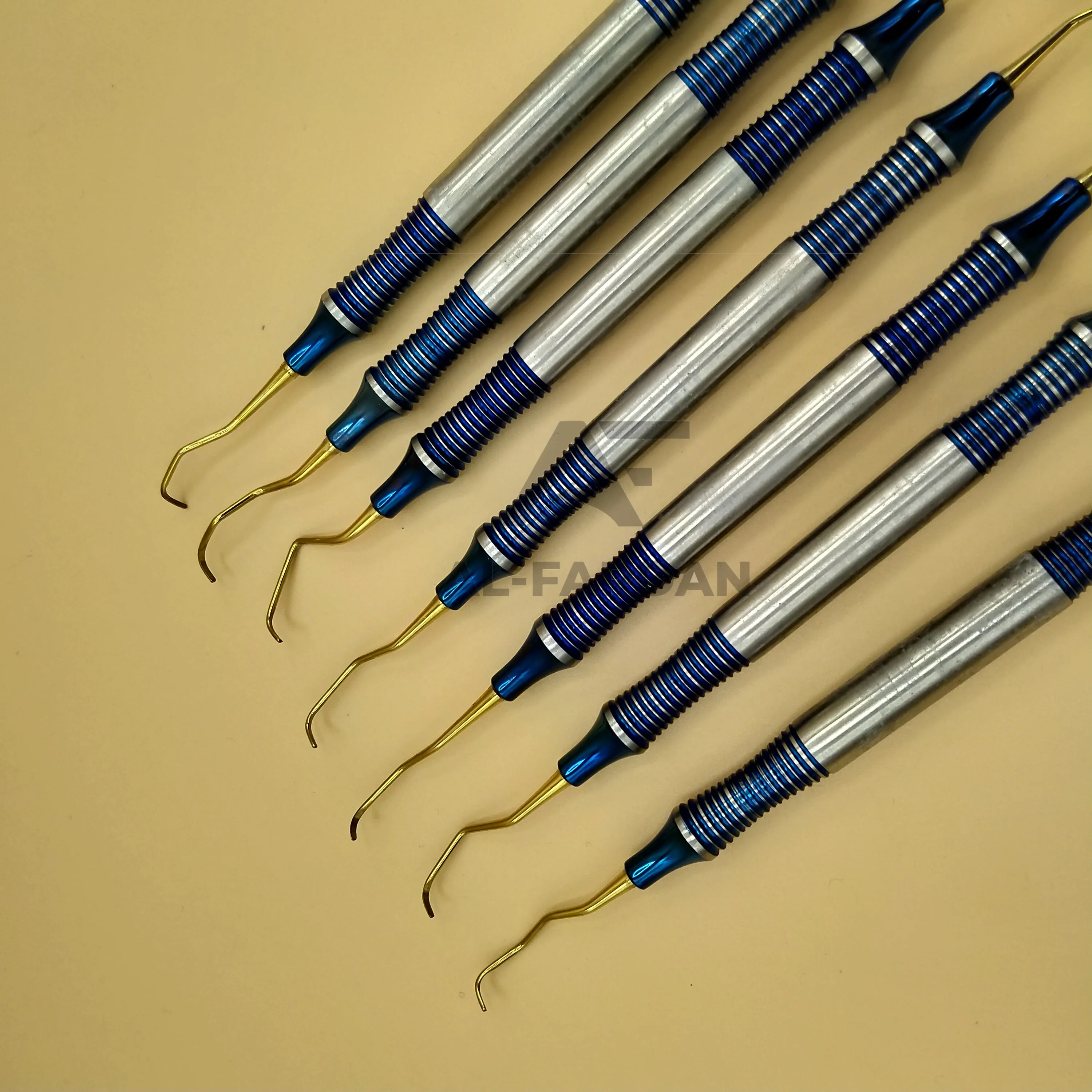 Tooth Cleaning Tools Point Gold Garacey Scalers Curettes Professional Dental Curettes Instruments Stainless Steel