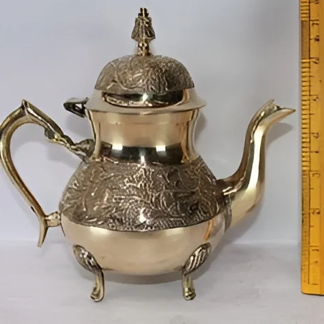 Hot Selling Modern Brass Kettle Tea Serving Teapot Gold Plated For Home & Hotel Usage Copper Kettle Turkish Style Kettle