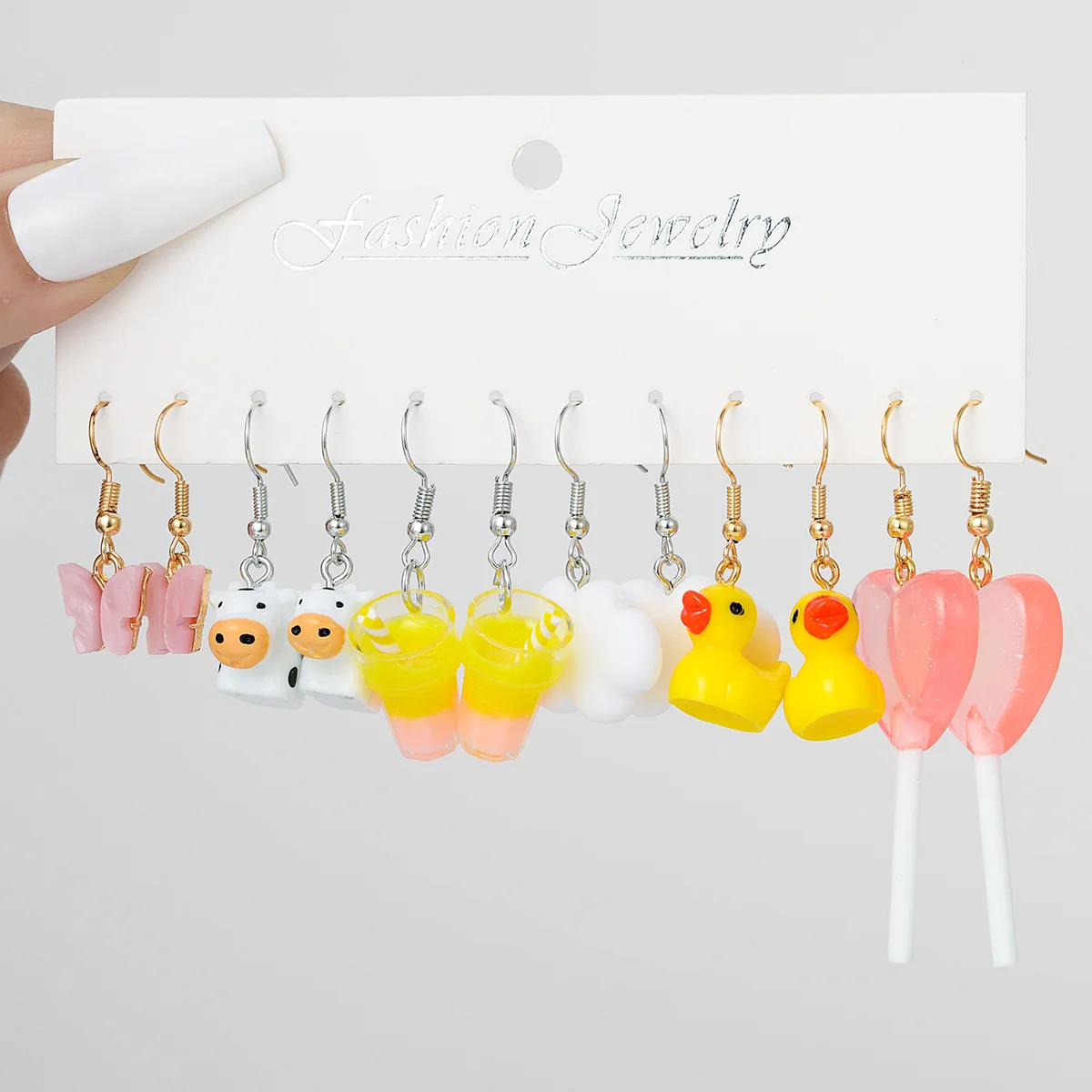Fun Weird Cute Earrings for Women Cute Kawaii Dangle Earrings Aesthetic Duck Frog Pig Butterfly Animals Earrings AM1341003