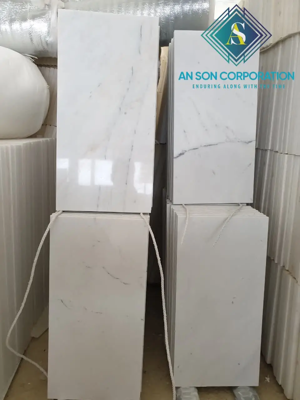 Selected Quality Polished Carrara Marble Tiles For Flooring and Wall Cladding