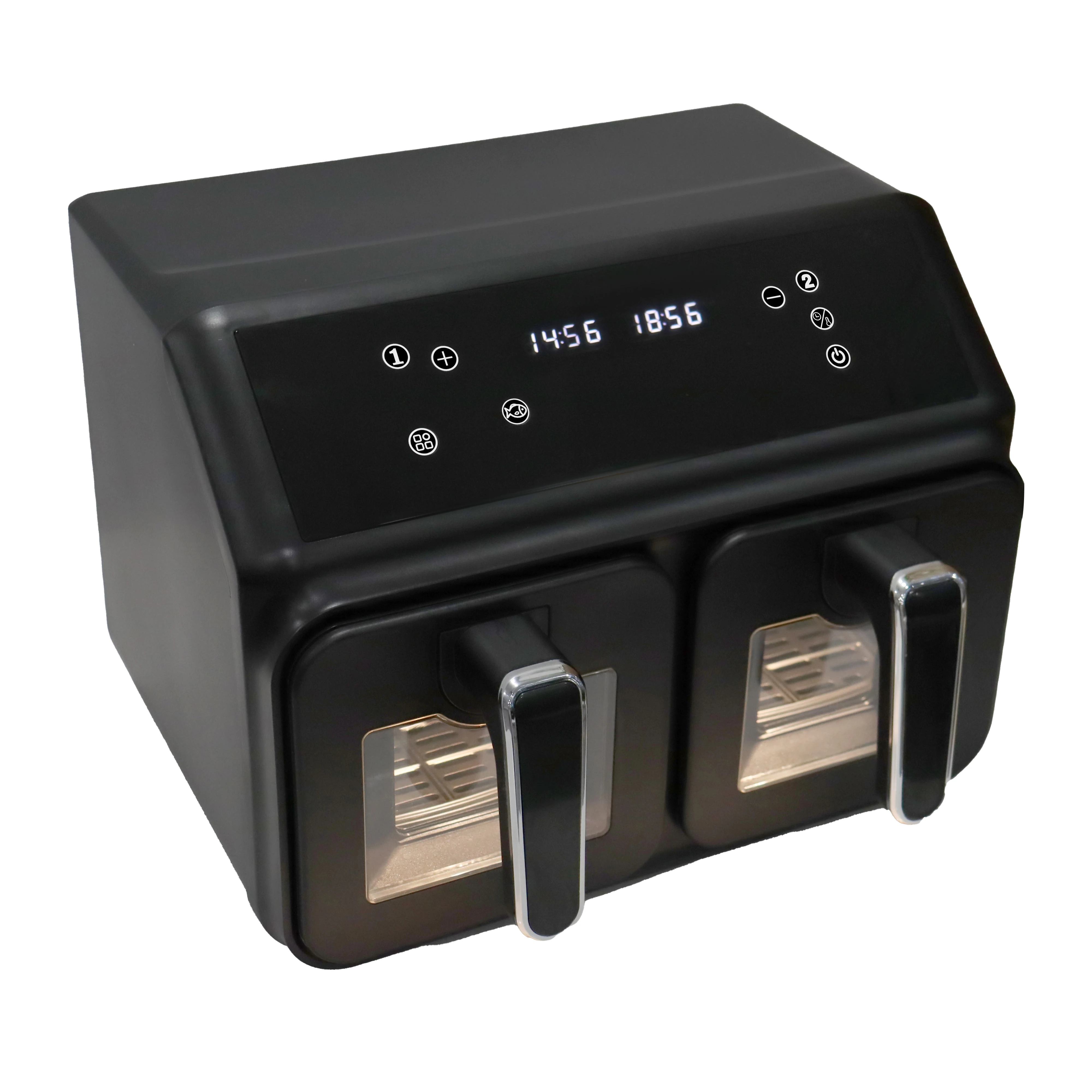 8l Dual Double Basket Electric Deep Air Fryer With Two Cooking Zones 2 Basket Air Fryer Electric 2023 New Modern