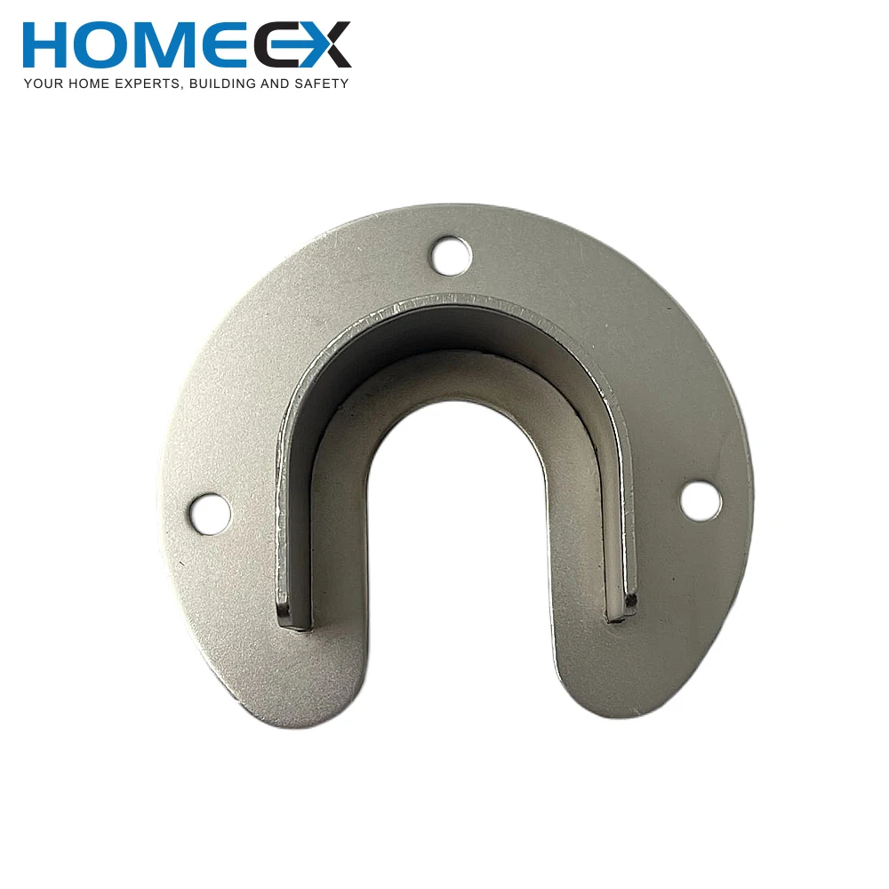 Wall-Mounted Closet Pole Sockets Flange Rod