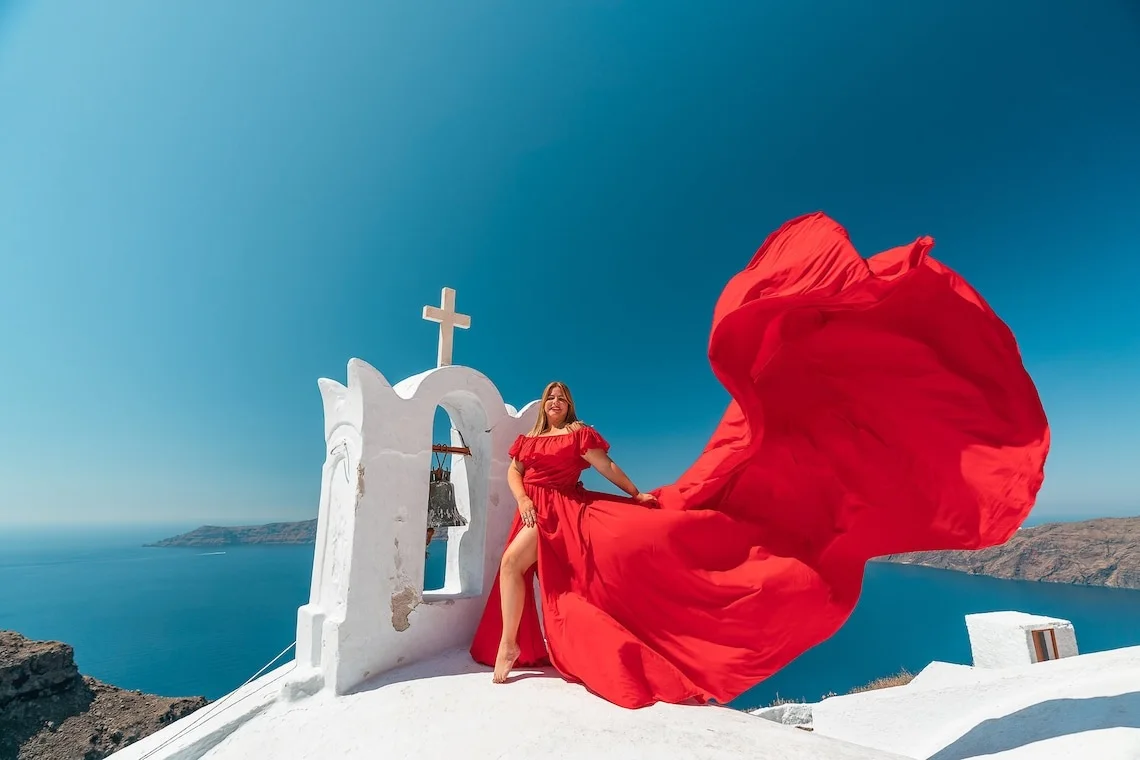 Dress to Dream Flying Dress with Whimsical Wing Details Aerial Allure Handcrafted Dress with Stunning Flying Feature