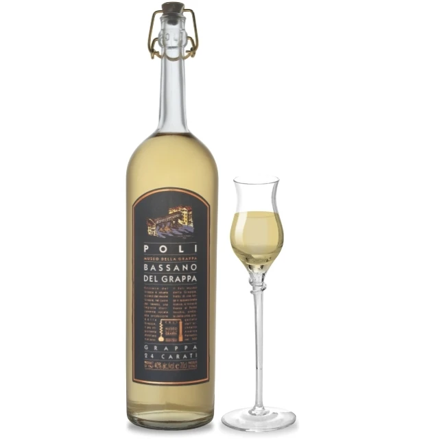 Высококачественный 700 мл итальянский спиртовой пищеварительный напиток Grappa поли Bassano 24 для