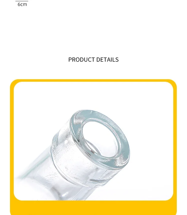 In-Stock Square Kitchen Organizer Glass Oil Cruet Olive Oil Seasoning Bottle Oil and Vinegar Dispenser