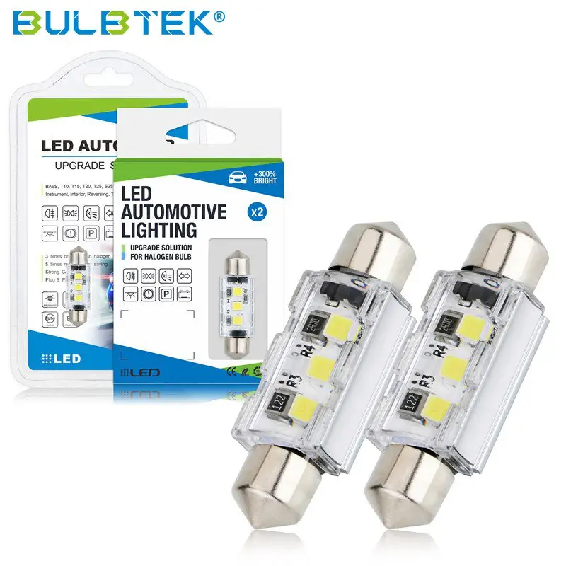 BULBTEK SMD3030-3 FESTOON 39MM Led bulb Non-polarity festoon lighting C5W 39mm led festoon bulb