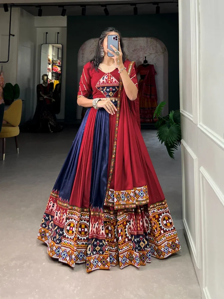 Navratri Chaniya Choli индийские пакистанские взрослые Lehenga шелковые хлопковые вискозы полиэфирные Самые продаваемые