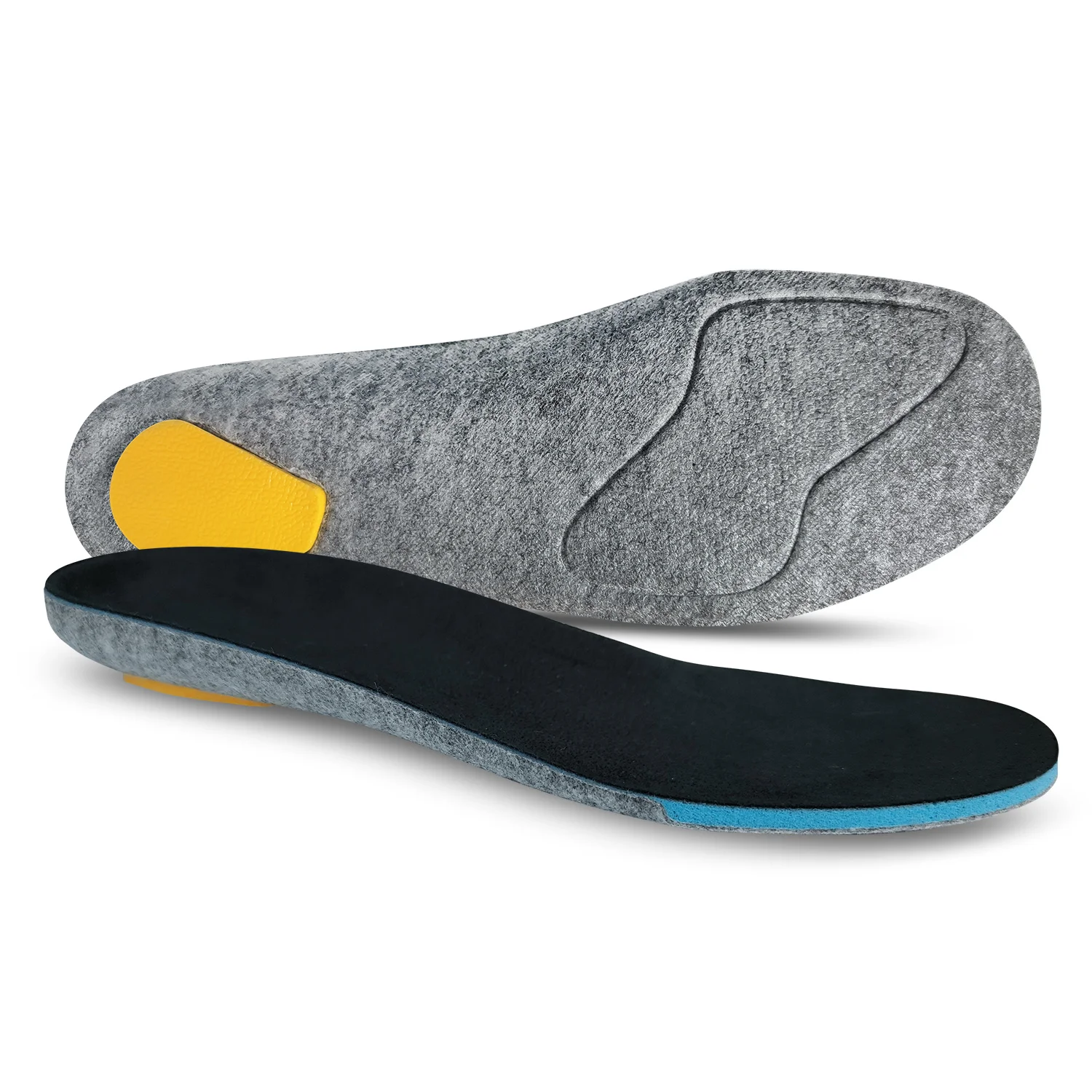Best Comfort Cushion Felt Shoe Insoles Anti Fatigue Shock Absorbing for Work Boots