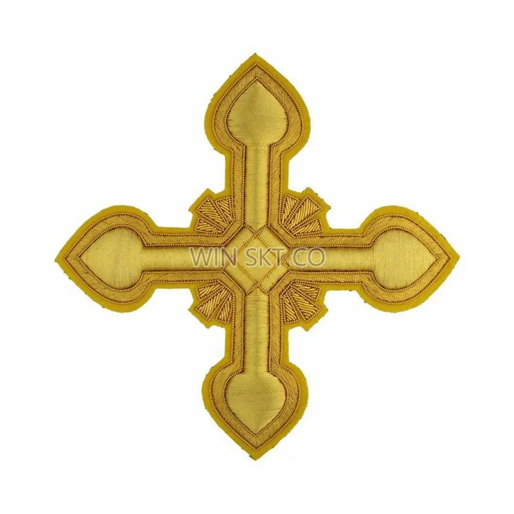 Best Selling Hand Embroidery Cross High Quality Church Priest Hand Embroidery Cross
