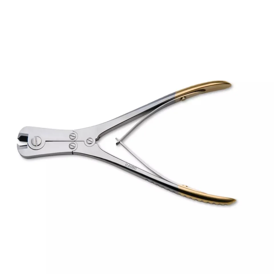 Orthopedic Cutter Forceps for Small Kirschner Wires Gold Plated Orthopedics Bone Instruments Orthopedic Trauma Surgery