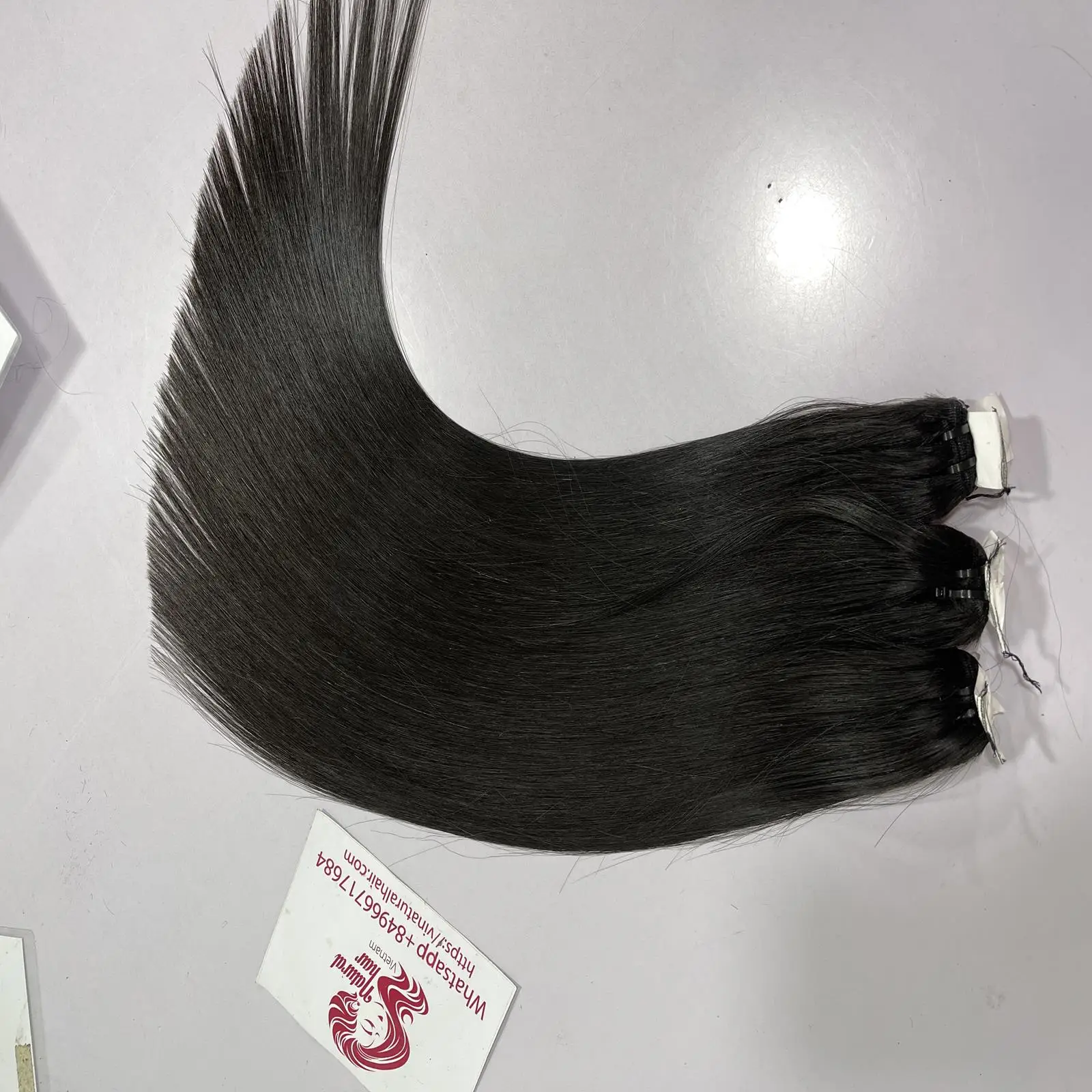 Top quality 100% raw virgin vietnamese human wig hair weft super double draw