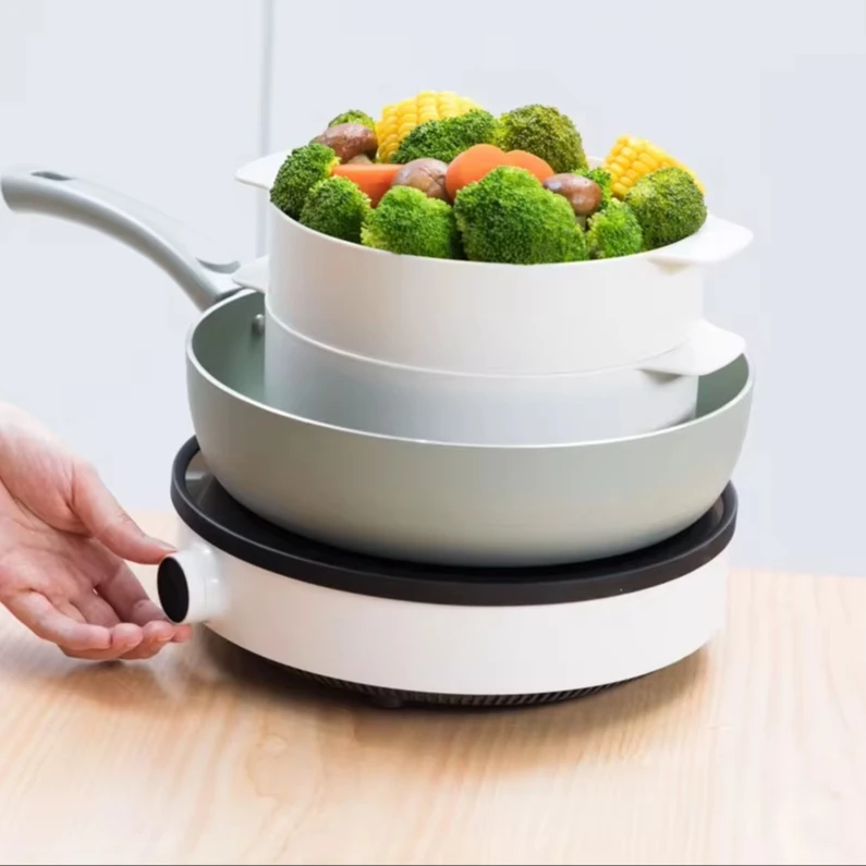 Supplier Yoko Steamer Set 1 and 2 Compartment high quality solid durable antibacterial kitchenware