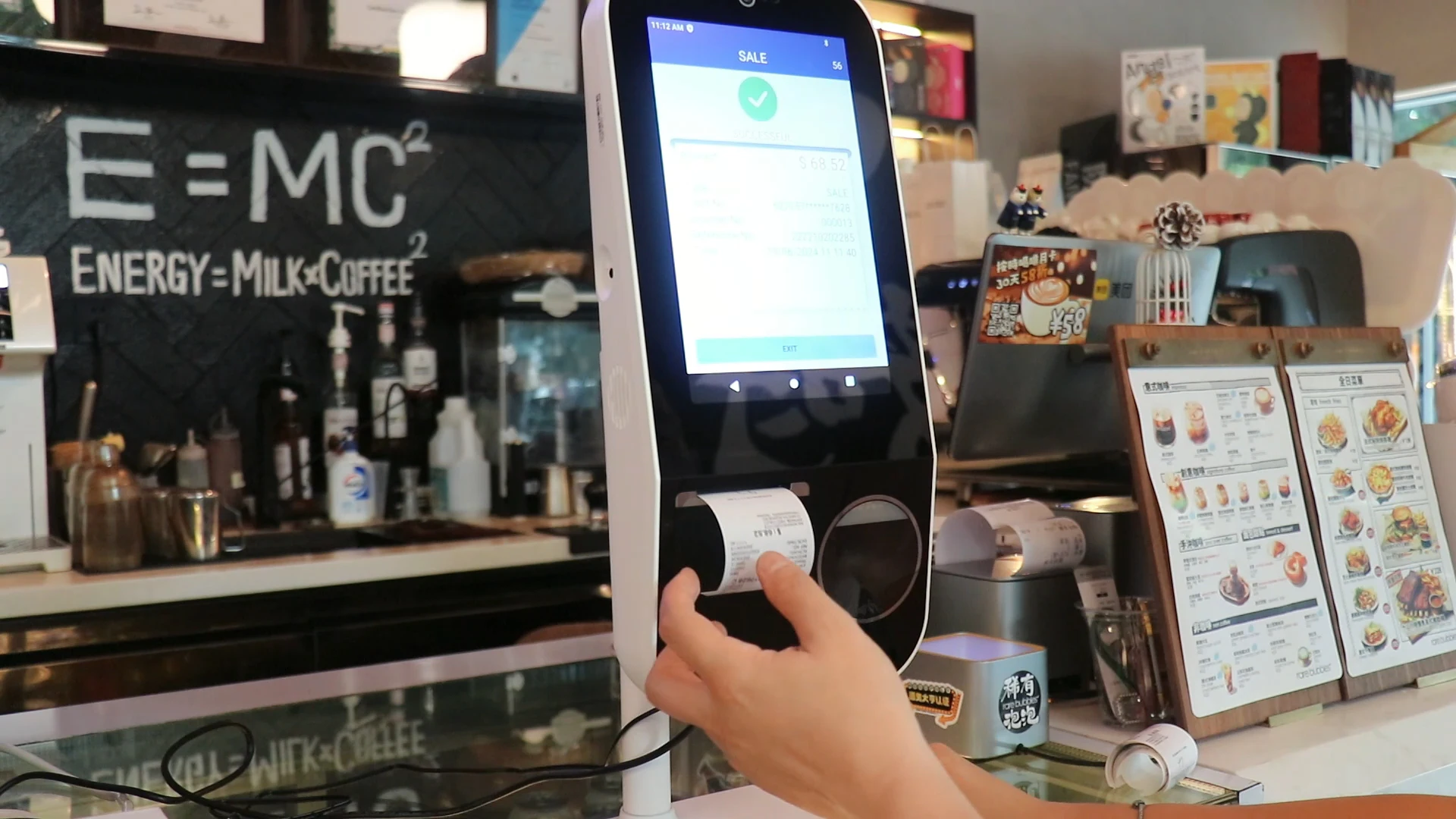10.1 inch Self Service Ordering System with Android 13 operation system for Store and Restaurant