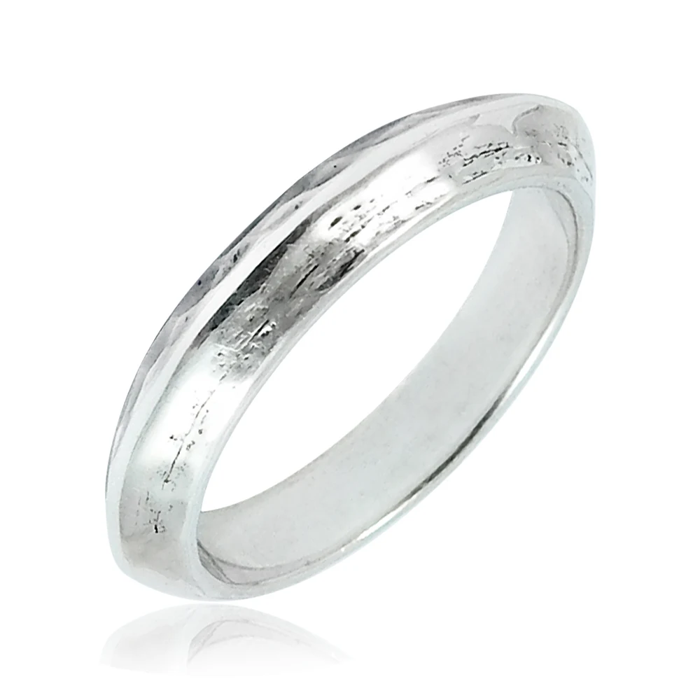 Best Selling New Design 925 Sterling Silver Round Shape Plain Silver Ring For Her Handmade Jewelry Wholesale Factory Price India