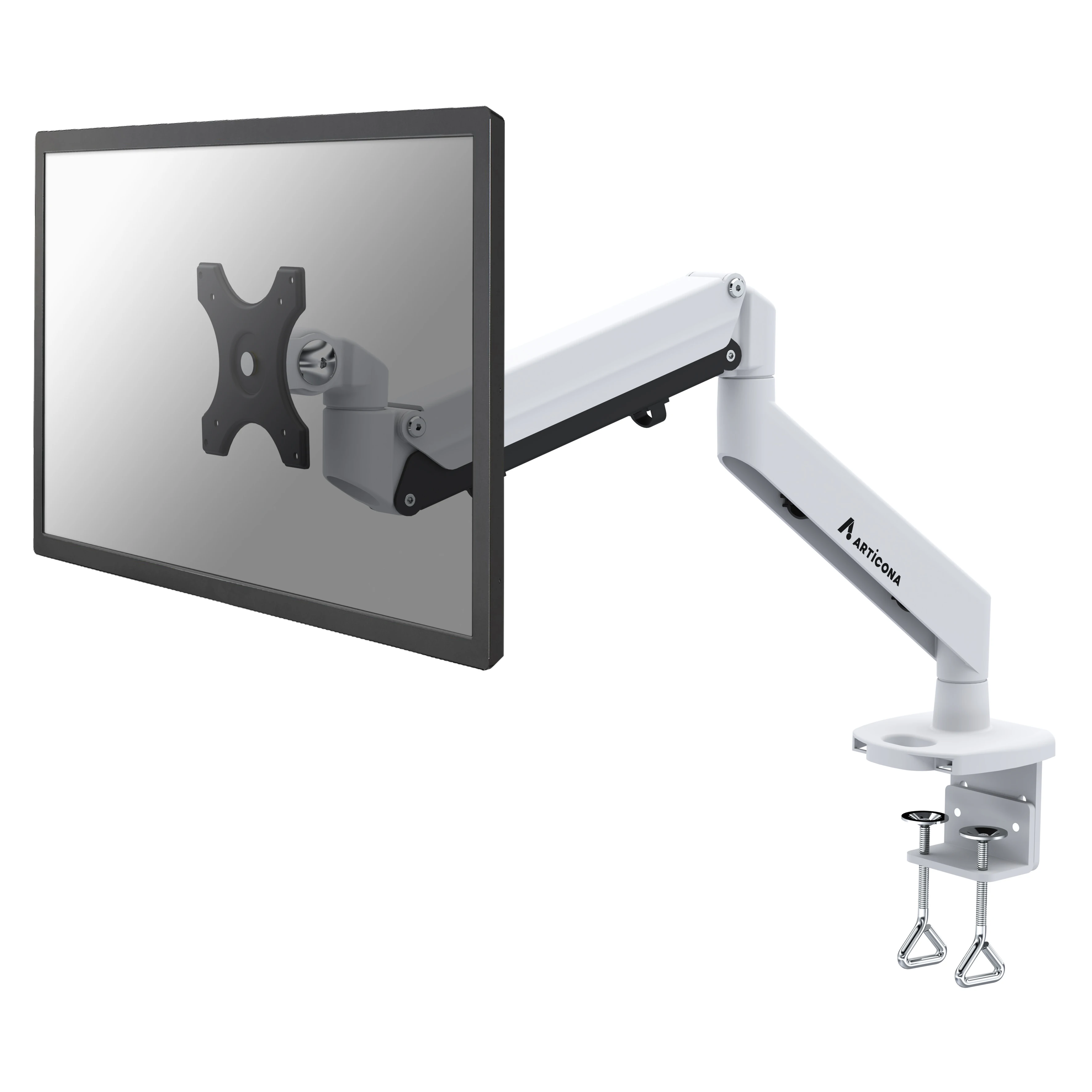 Adjusts Height 360 Degrees Rotation Single Monitor Arm Gas Spring TAA compliant