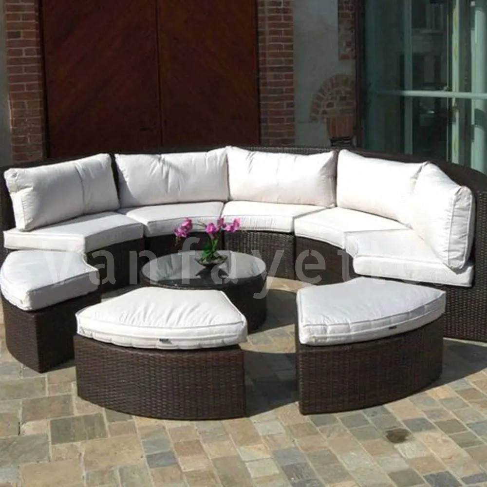 Nacyii Round Couch Outdoor Sofa Set for Party Event Project Hotel Furniture Interior Design