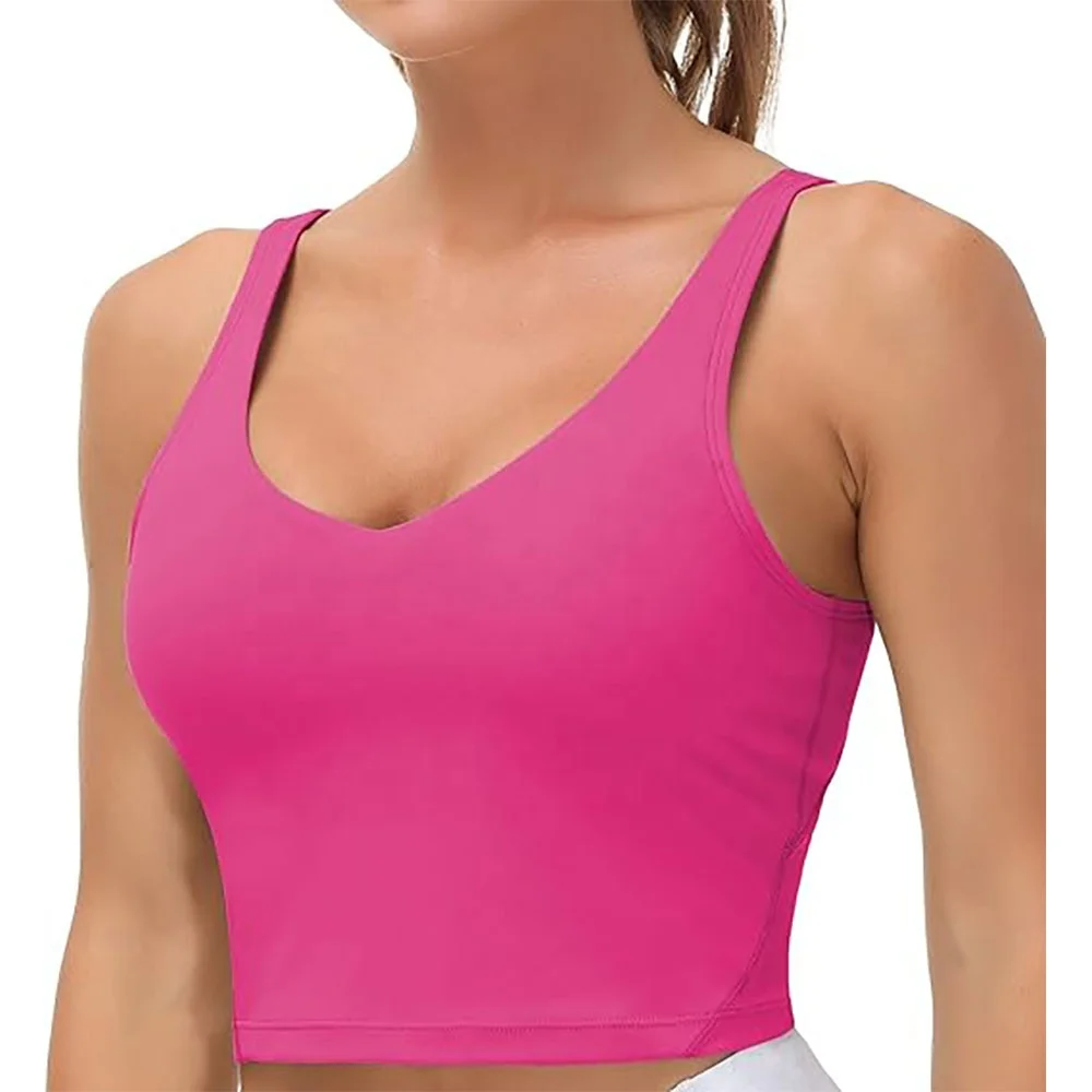 Adjustable sports bra High Impact Adjustable Yoga Bra Cross Back Sports Bra Hot Plus Size Women Shirts & Tops 4 Needle 6 Thread