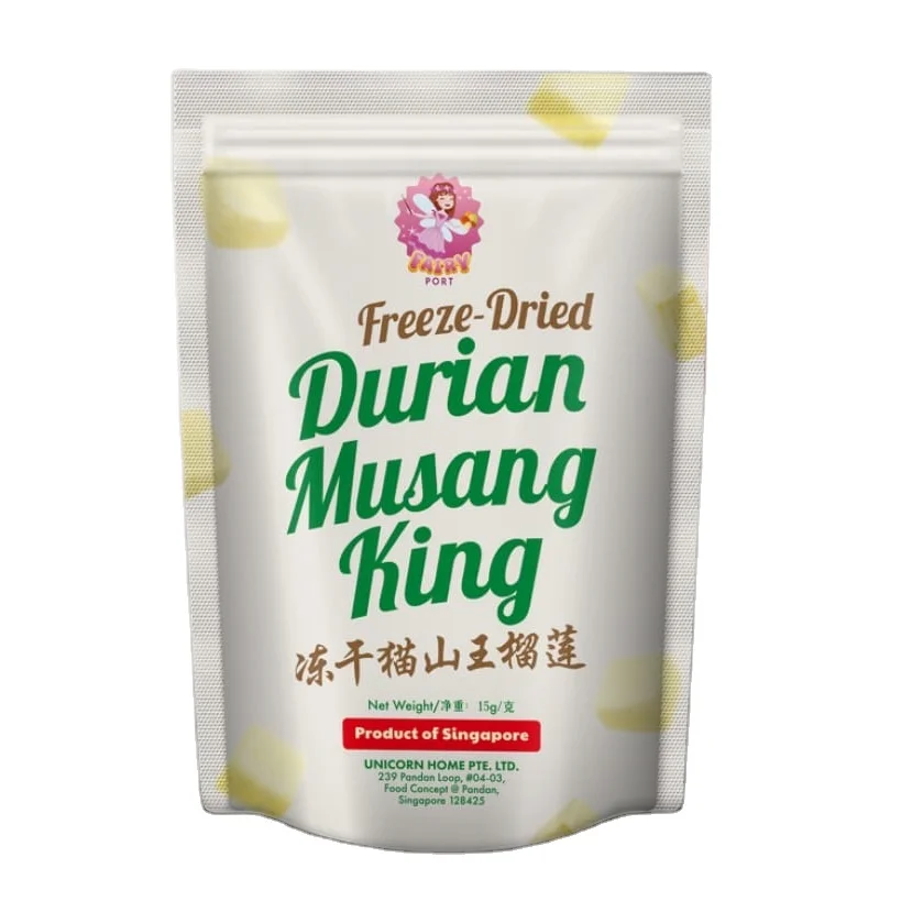 Fresh Fruit Shelf Life Singapore 18 months Delicious Taste 60G Freeze Dried Musang King Durian Read to eat