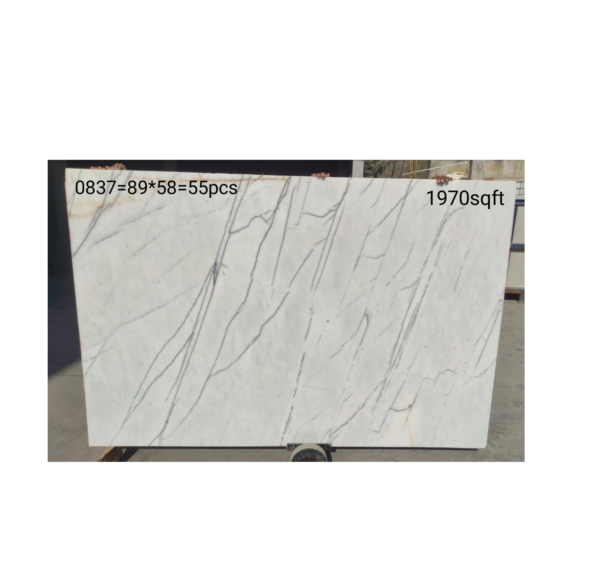 Indian Export Quality Lilac White marble 18mm Flooring Countertops and Wall Cladding Natural Stone Slab