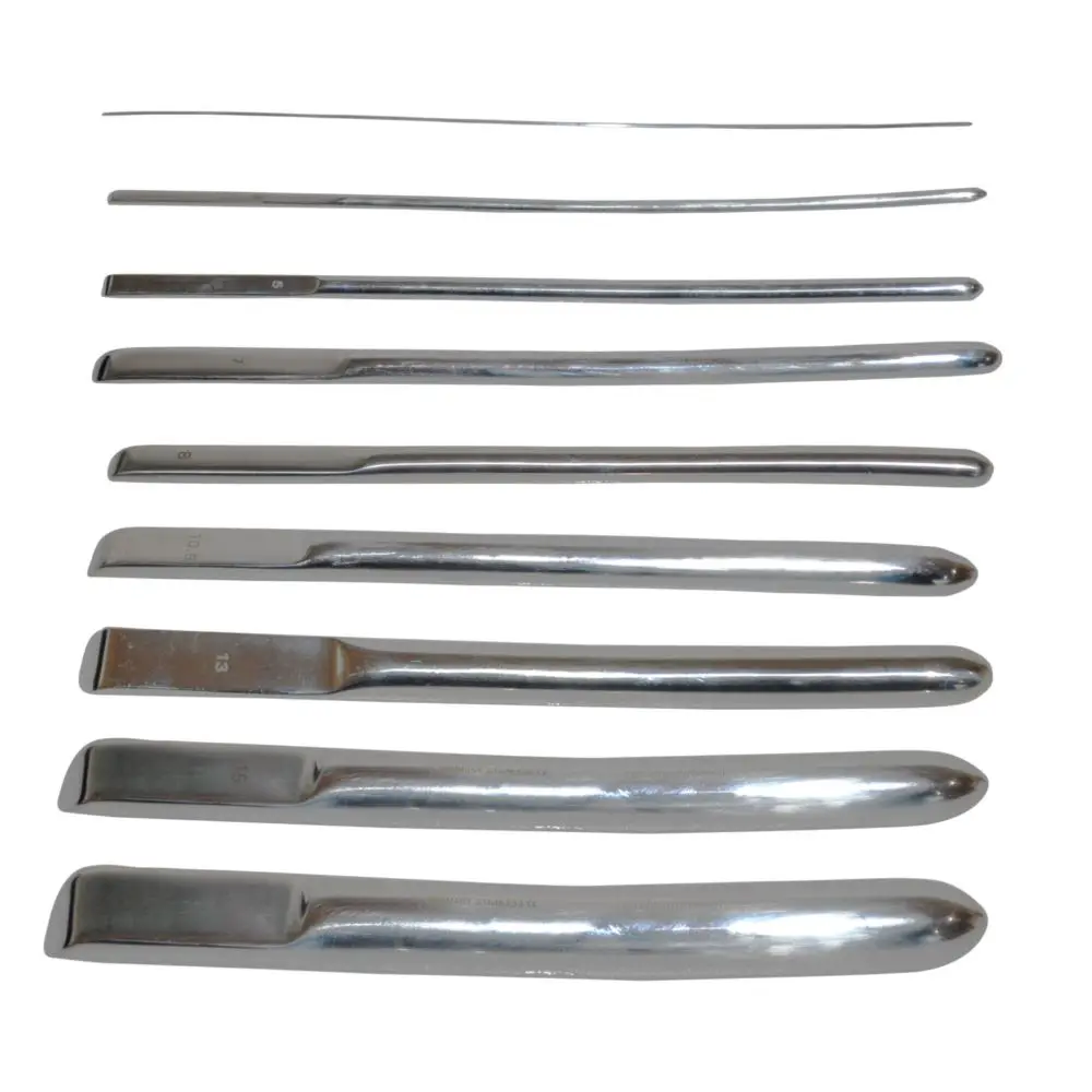 HEGAR SOUNDS DILATOR UTERINE URETHRAL DIAGNOSTIC GYNECOLOGY SINGLE ENDED 14 PIECES SET SURGICAL KIT       MGI-227