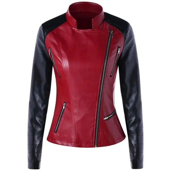 Black and Red Moterbiker Jacket Motorcycle Auto Racing Wear Men Black Custom Logo Design