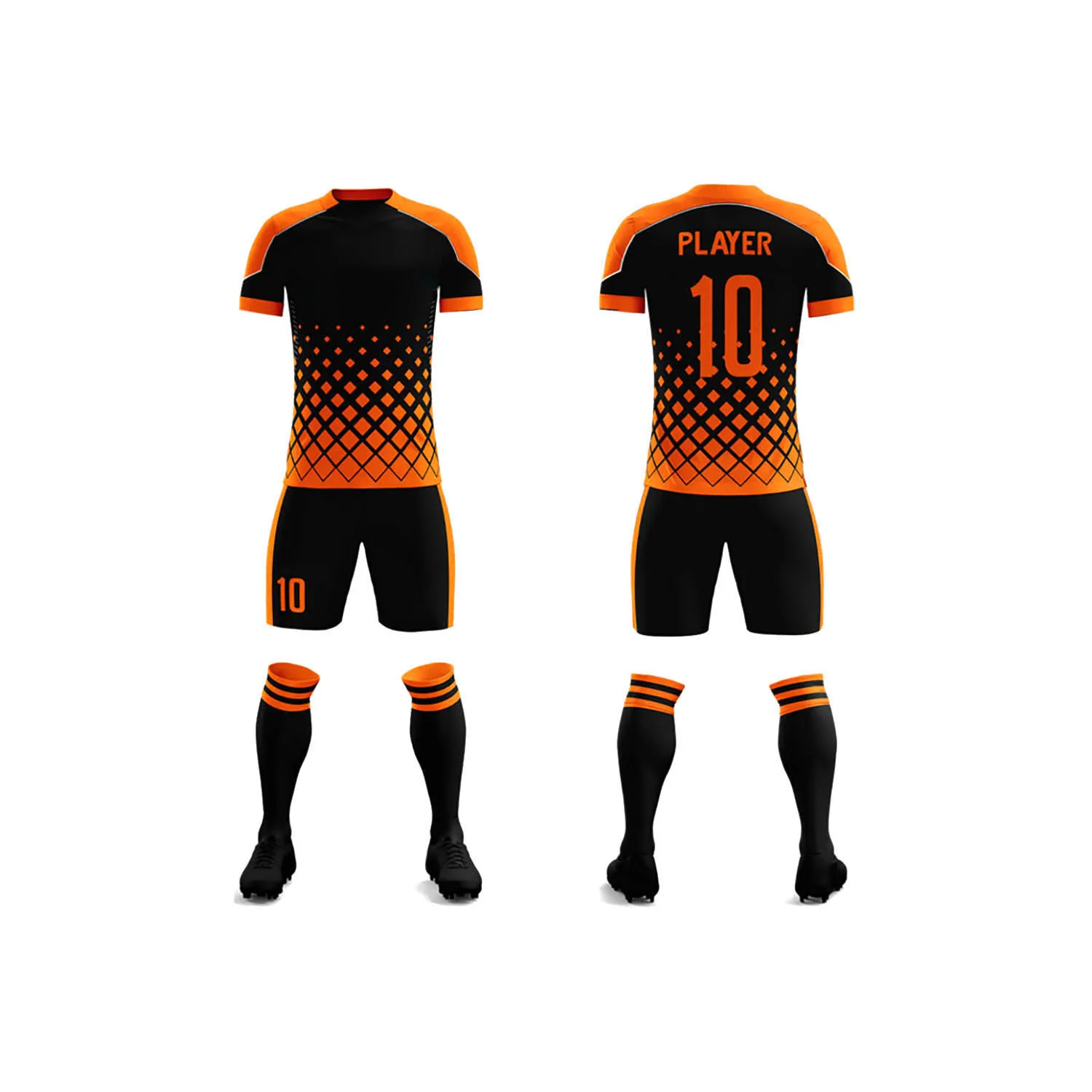 Custom New Design High Quality Factory Original Football Full Set Football Team Uniform Training Men Soccer Kit