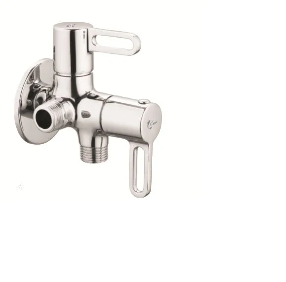 CORSA SONET series Angle valve 2 way valve wall  mount faucet tap Brass Chrome finish Quarter Turn for Basin kitchen bathroom