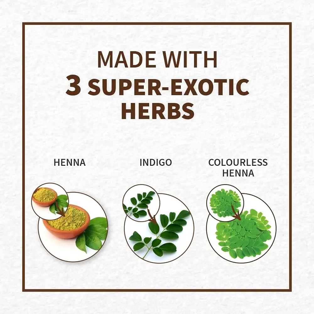 Indus Valley Bio Organic 100% Natural Henna Hair Color | Gray Coverage & Long Lasting Hair Dye | Vegan and Cruelty-Free (100gm)