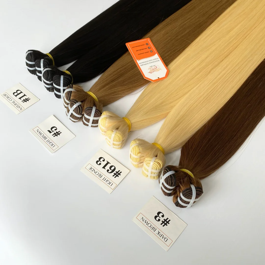 Natural Straight Weft Hair 100 Percent Vietnamese Human Hair Raw Virgin Human Hair Extensions, Wholesale Price From Factory